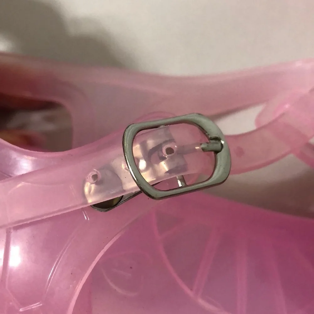 Pink Strawberry Jelly Sandals Girl size 13